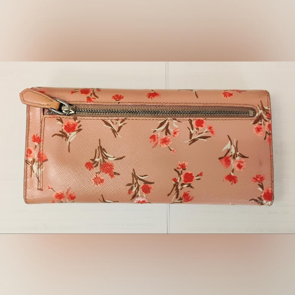 2FER Prada Long Wallet & Card Holder - Pink Floral - Picture 2 of 16